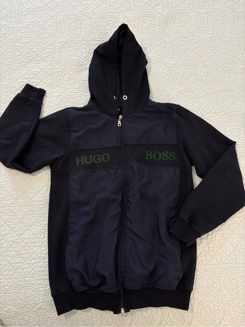 Hugo Boss full zip hooded jacket. Size XL youth.